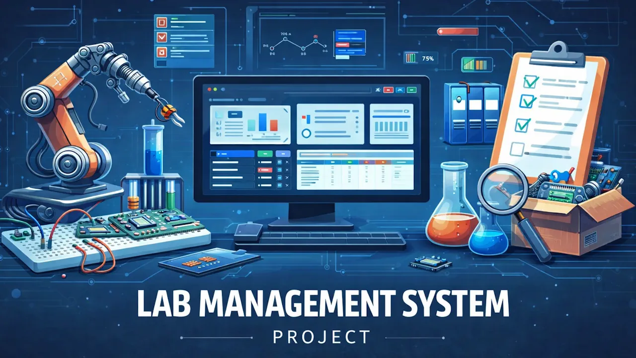 Lab cover showing the system dashboard